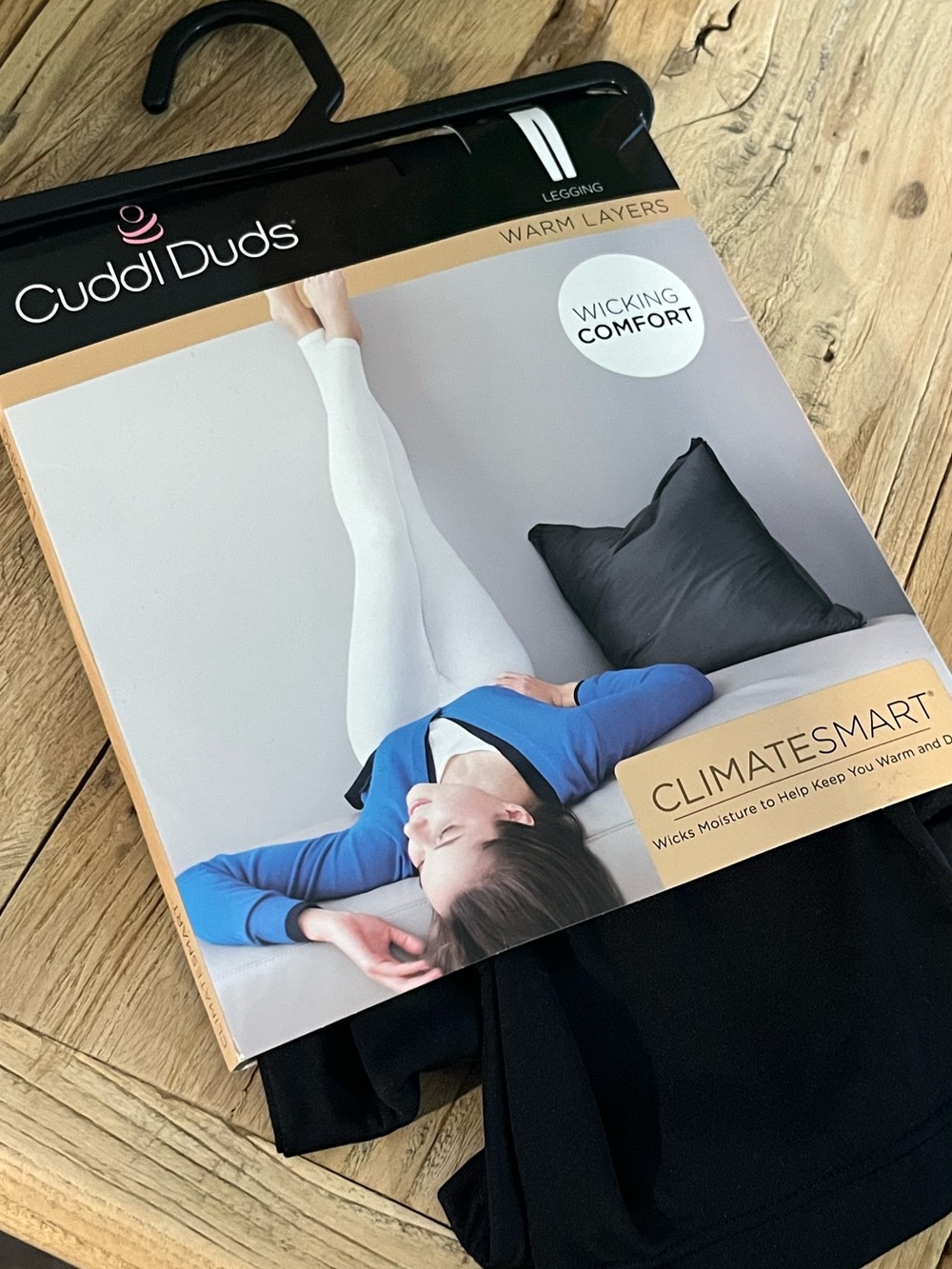 Cuddl Duds Climate-Smart Black Leggings NWT